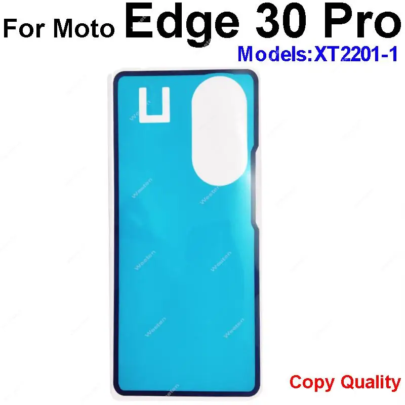 Back Battery Cover Door Adhesive Sticker For Motorola Moto Edge 30 Pro XT2201-1 Rear Battery Housing Adhesive Sticker Tape Parts