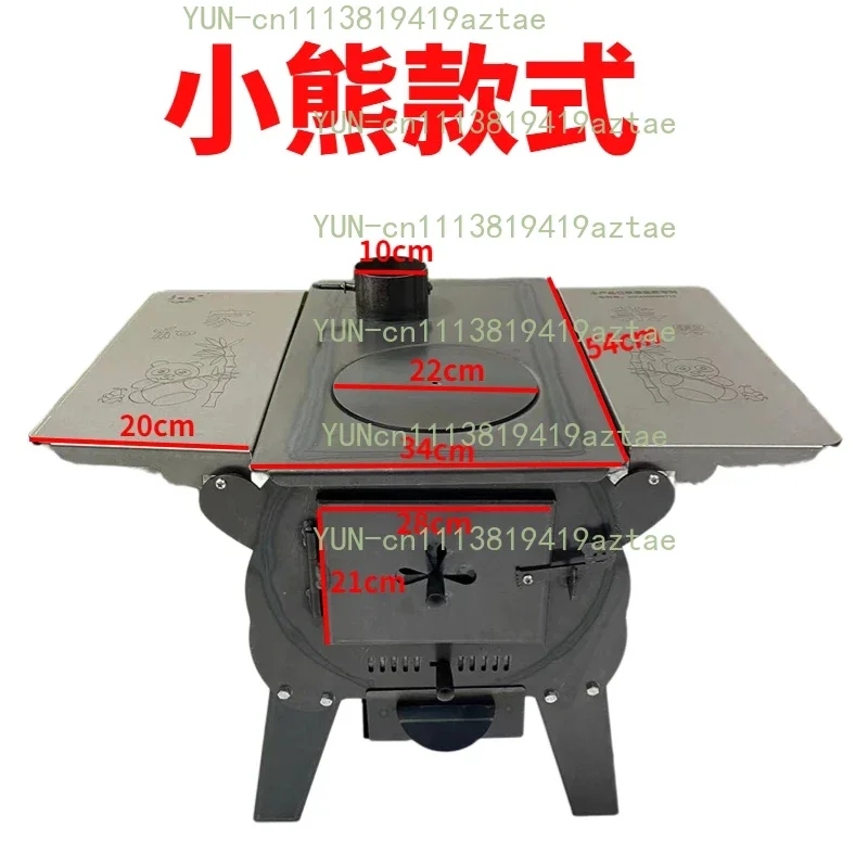 Household Multi‑Function Dual‑Fuel Stove, Firewood & Coal Burning Heater for Indoor, Outdoor and Rural Home Use