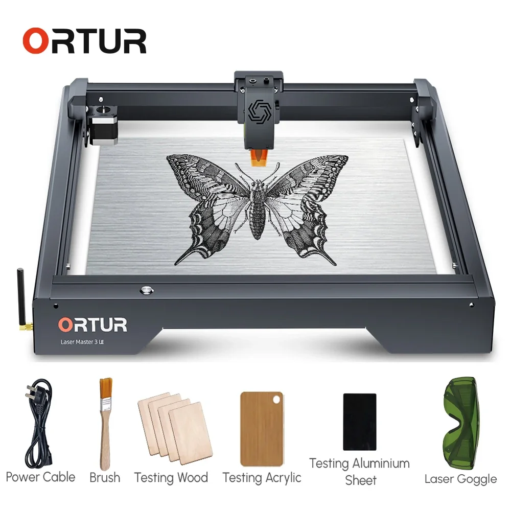 ORTUR OLM3 LE 10w Laser Engraver Cutter Wood Printing Machine with Wifi/APP  15000mm/Min CNC Desktop Woodwork Cutting