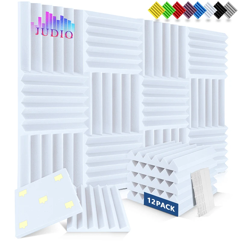 

Wall Sticker 12 Pack, For KTV Studio Sound Absorbing Noise Canceling Sponge Wall, High Density Acoustic Foam Home Decoration