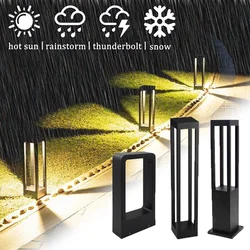 Garden Lawn Lamp IP68 Waterproof 10W LED  Modern Aluminum Pillar Light Outdoor Courtyard landscape lawn bollards light