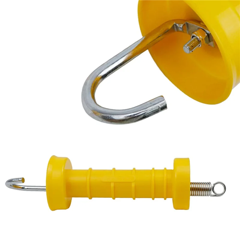 AA76-10 قطعة عالية الجودة سياج كهربائي بوابة مقبض معزول الربيع مقابض البلاستيك مقبض الباب مزرعة سياج الملحقات #2