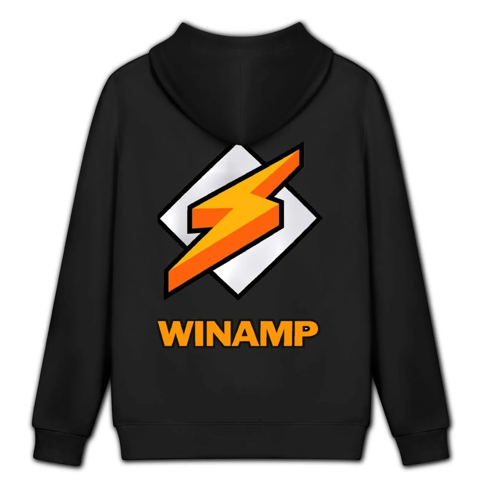 سترة Winamp للرجال والنساء بغطاء للرأس سترة خريفية للرجال مصممة ملابس رجالية ملابس كورية بغطاء للرأس جرافيك