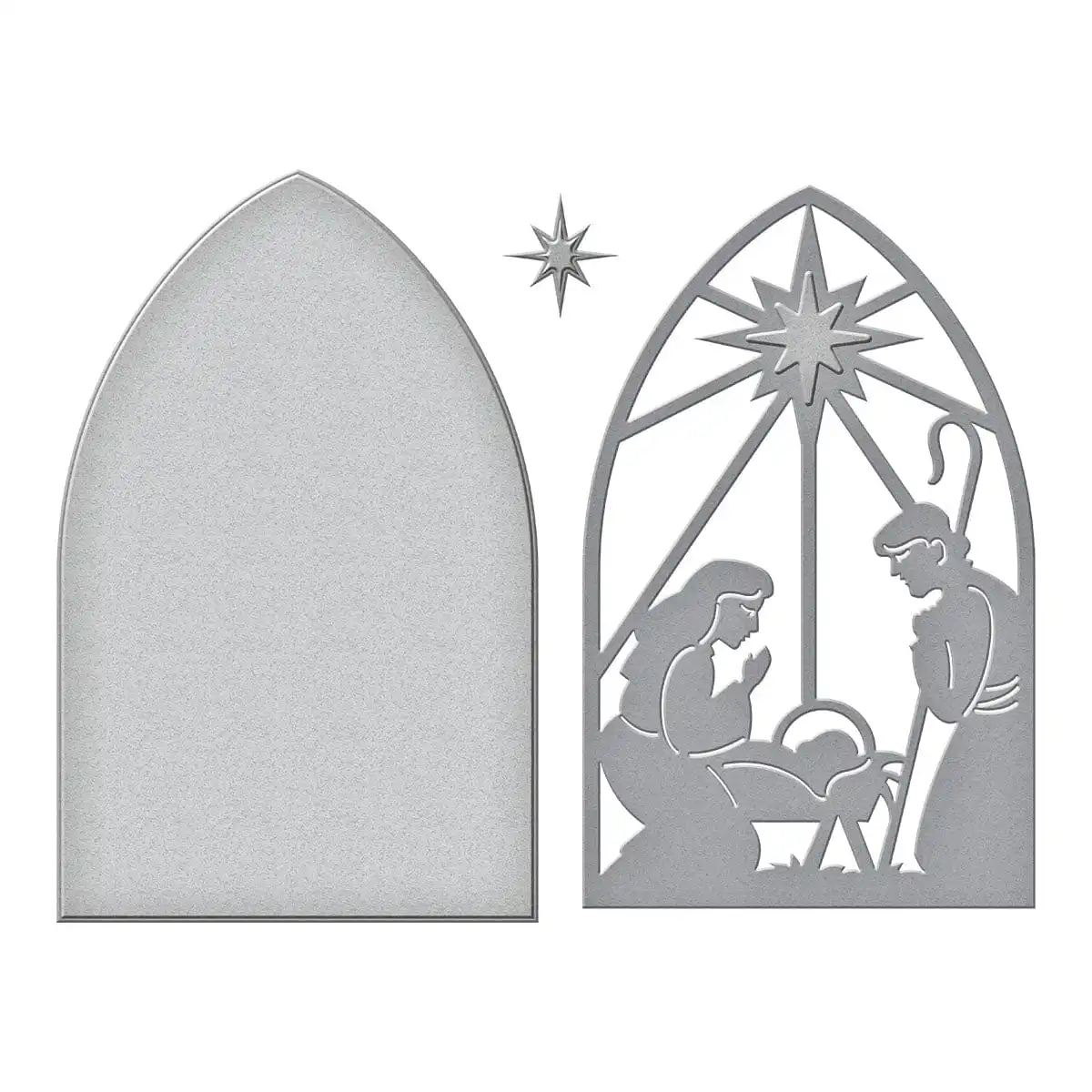 2024 September New Christmas Morn Nativity Frame Star Etched Metal Cutting Dies Scrapbooking For DIY Greeting Card Making