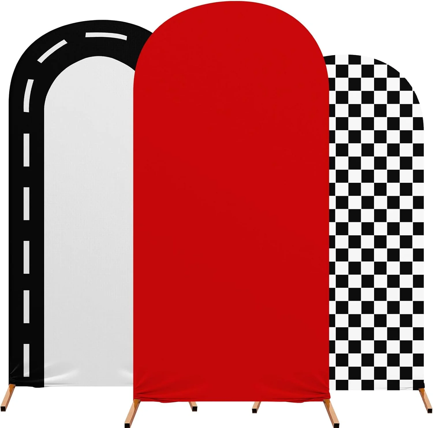 

Фон для арки для быстрой вечеринки, гоночная тема, чехол для арки, эластичный фон из спандекса для украшения свадьбы, дня рождения, банкета, церемонии