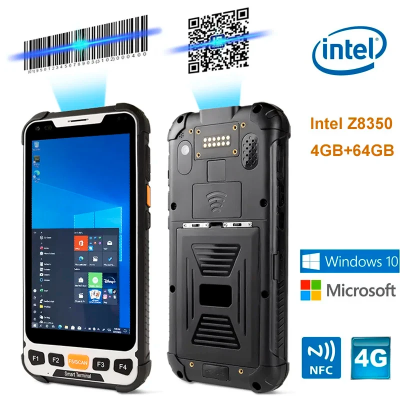 PDA Rugged Handheld Terminal Windows 10 6 inch Barcode  Reader Scanner 1D laser 2D QR Data Collector Honeywell Wifi