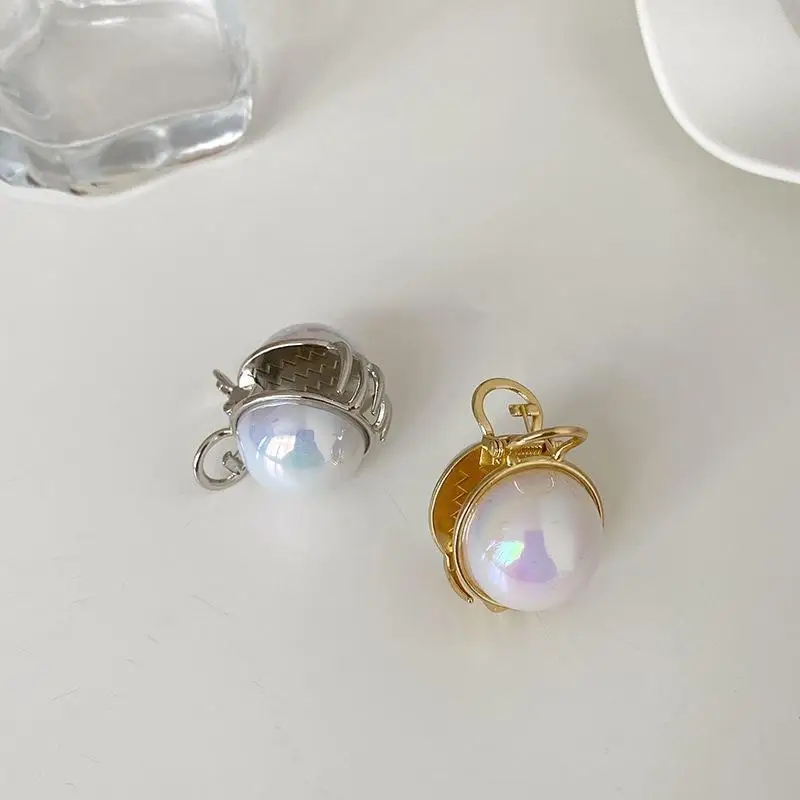 

Заколка для волос с жемчугом, маленький размер, матовая заколка для хвоста для женщин и девочек, головной убор, заколки в виде акулы, когти для волос, аксессуары для укладки волос