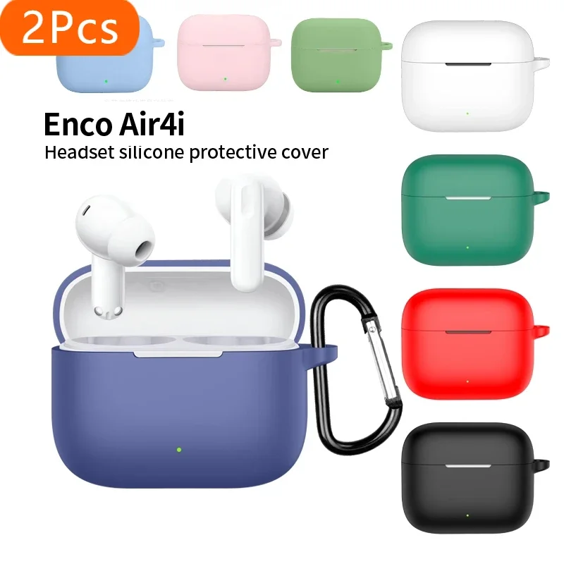 

2 шт. для OPPO Enco Air4i, силиконовый нескользящий защитный чехол для наушников Bluetooth для OPPO Enco Air 4i, чехол fundas coque
