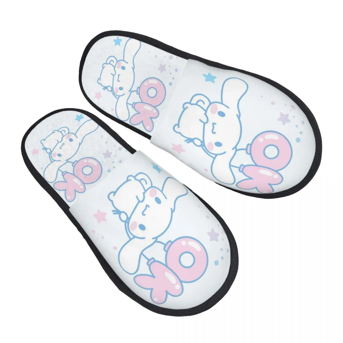 Custom Cinnamoroll OK Guest Slippers for Bedroom Women House Slipper