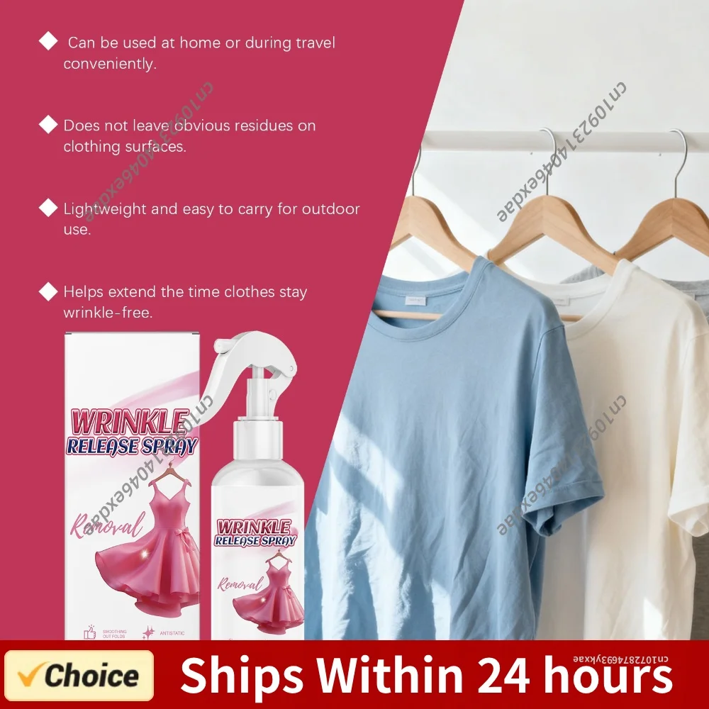 Clothes Wrinkle Removing Spray Anti-static Crease Release Sprays Quickly Smooth Wrinkle Remover for Sweaters Coats & Fabrics