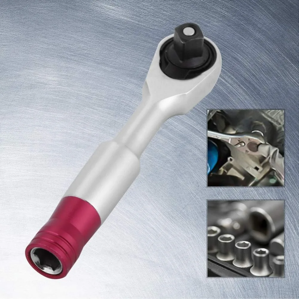 Klucz nasadowy z grzechotką Fydun Mini 1/4 cala, 72 zęby, narzędzie naprawcze do pojazdów, zestaw kluczy nasadowych (85 mm)