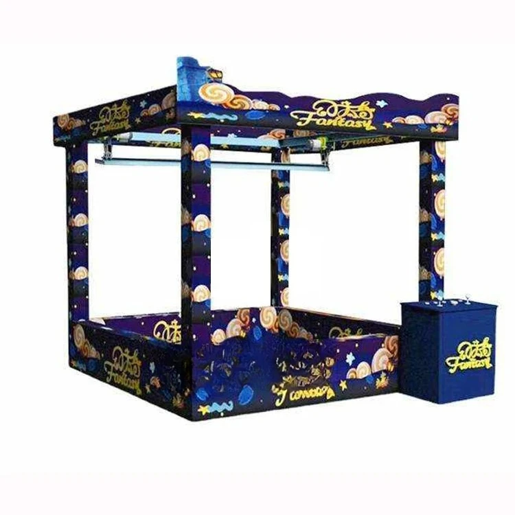Indoor amusement park coin-operated live interactive game grab machine