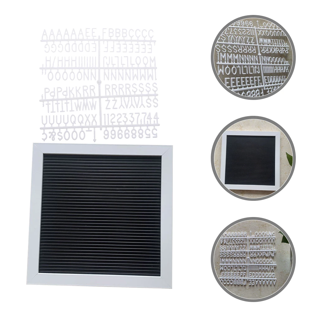 Wooden Letter Changeable Message Home Rustic Wood Framed Memo Board Detachable Letters Wall Display Communication