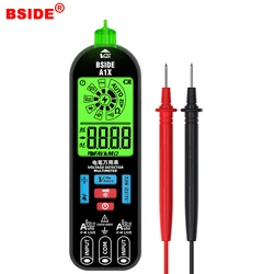 BSIDE A1X 스마트 디지털 멀티미터, 자동 범위 AC DC 전압 검출기, USB 충전 커패시턴스 다이오드 Ohm NCV 연속성 라이브 테스터