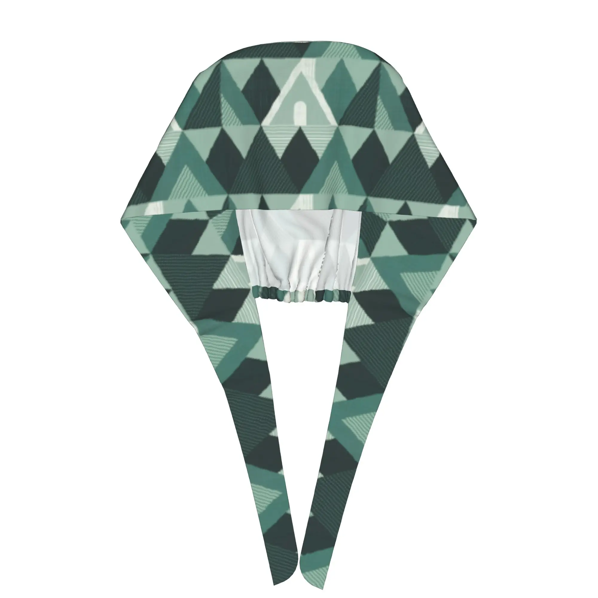 Adjustable Geometric Textured Mountain Lake Life  Working Hat Men Women  Surgical Hat Scrub Nursing Doctor Surgeon Cap for Chef view 5
