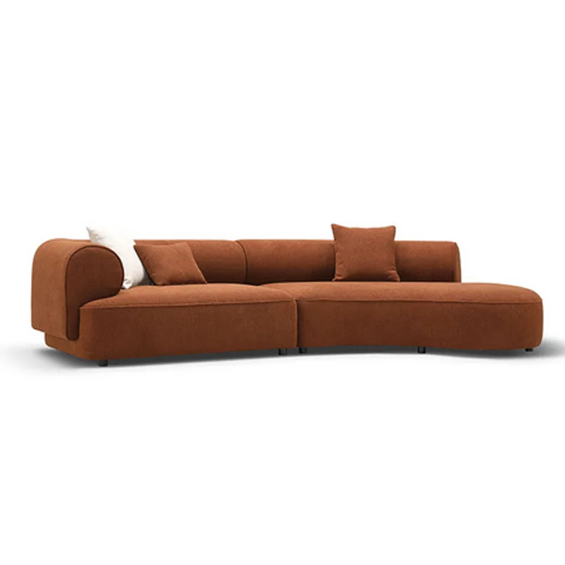 DSA minimalist corner curved sofa living room hotel fashion furniture clothing store combination fabric sofa
