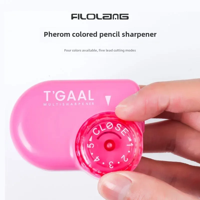 Fellylang Small Manual Adjustable TGAAL Five-Gear Coarse And Fine Sharpener Pencil Sharpening Tool For Artists And Kids