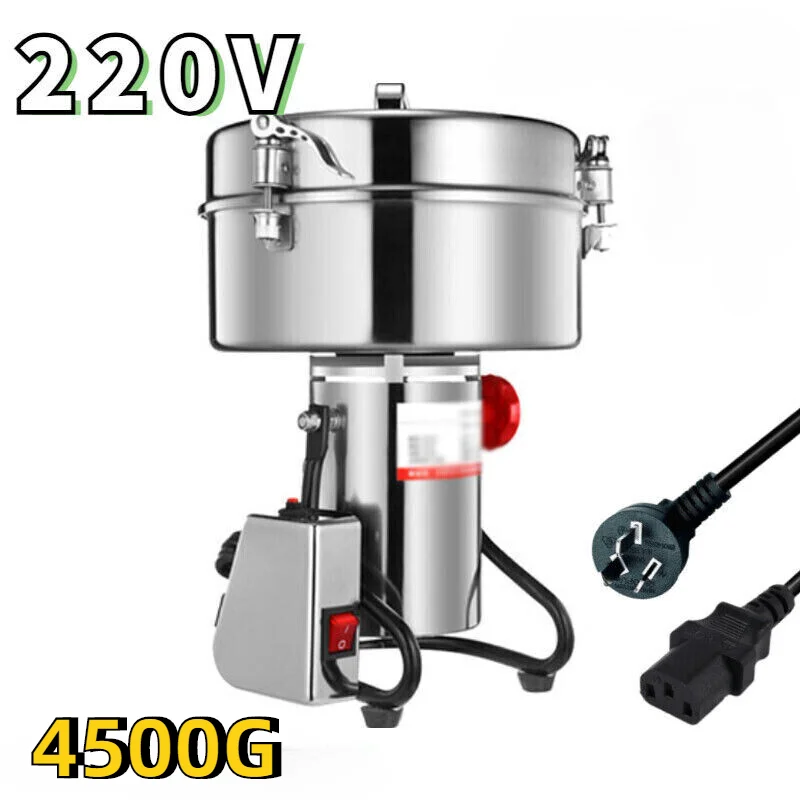 4500G Commercial Grain Milling Grinder Grinding Machine For Beans Spices Herb Nuts