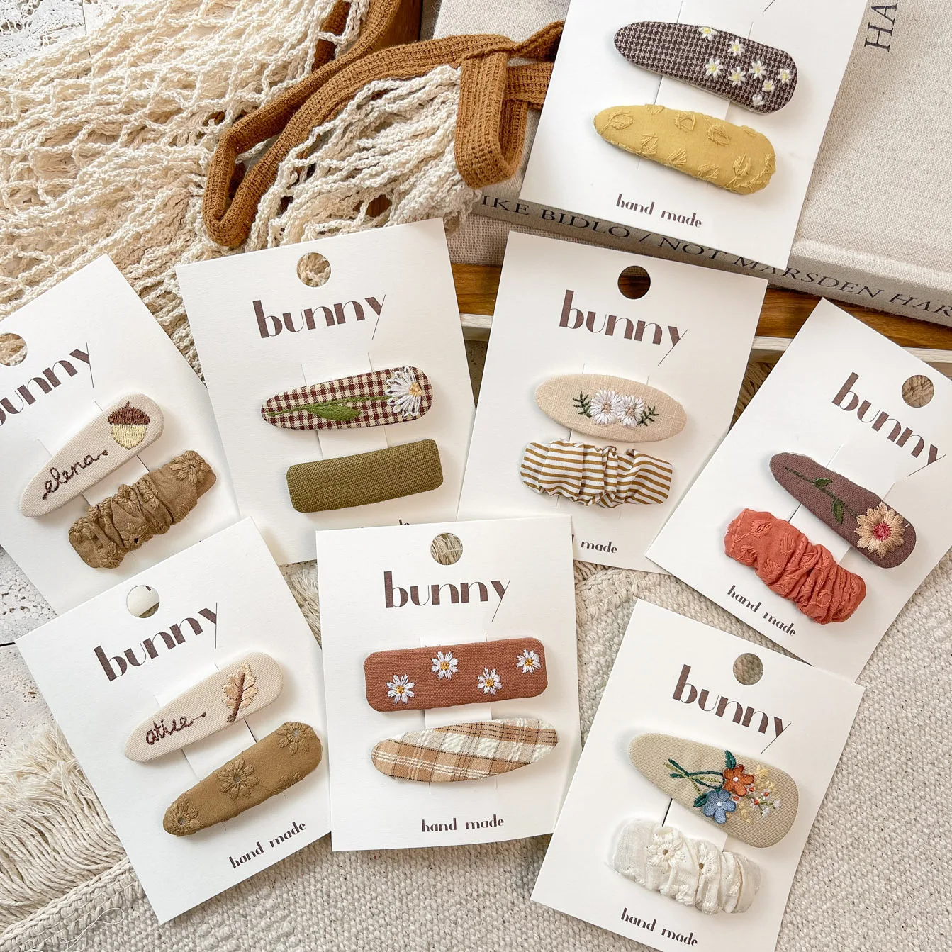 

Милые деревенские заколки BB с вышитыми цветами, детские милые простые универсальные заколки для маленьких девочек, боковые заколки для волос, стильные аксессуары