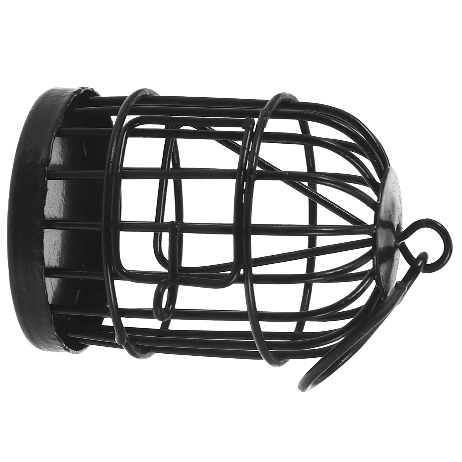 

Toy Birdcage Garden Ornaments Decorative Hollow Out Miniature Adornment Tiny House Model Black