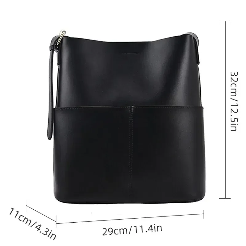 Nimblepack Women Bucket Bag Fashion Large Capacity Waterproof Daily Bag Single Shoulder Crossbody Fashion Bucket Bag