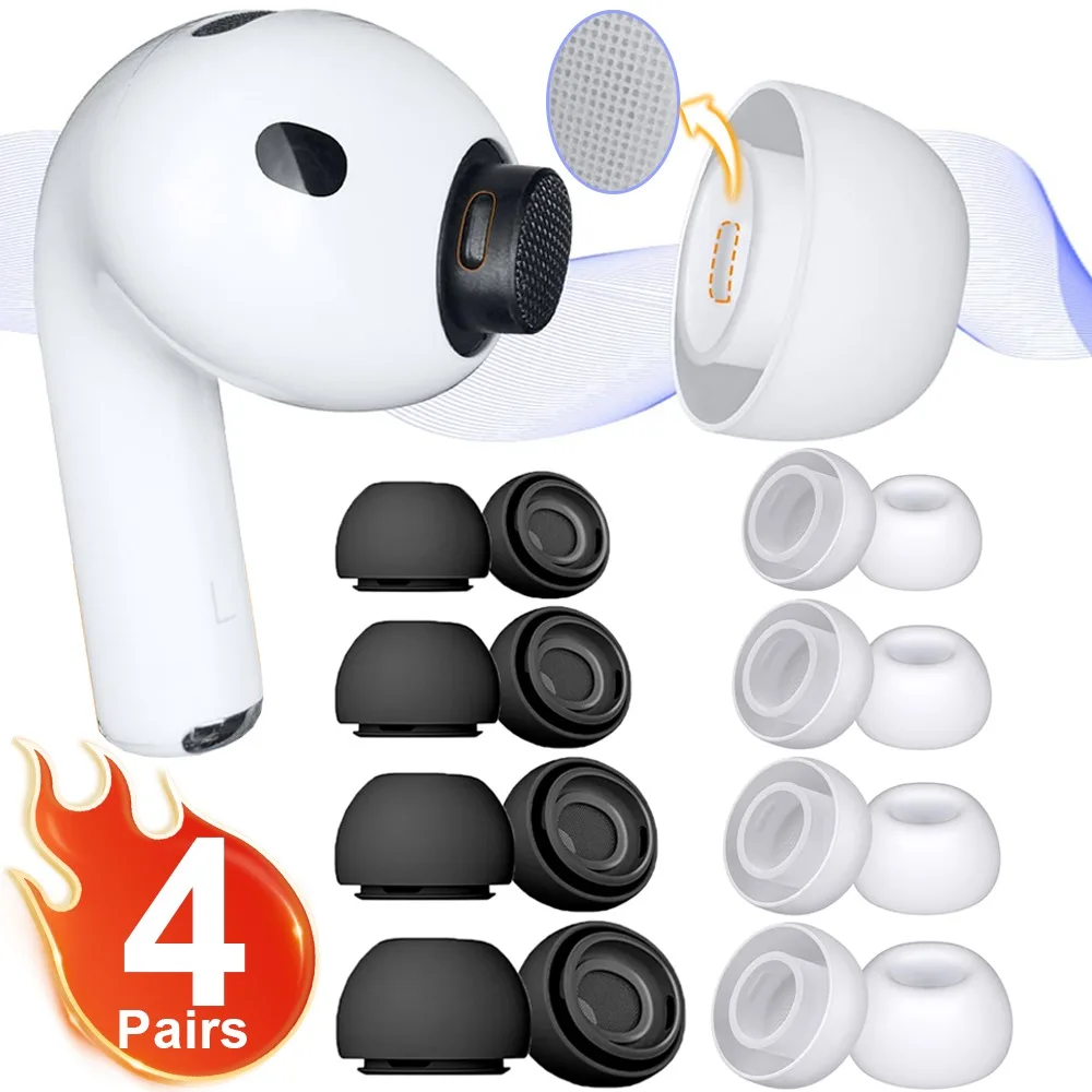 Embouts d'oreille de remplacement pour AirPods Pro 3 Gen, oreillettes en Silicone liquide souple, ajustement sécurisé, embouts antidérapants pour Apple AirPods Pro3