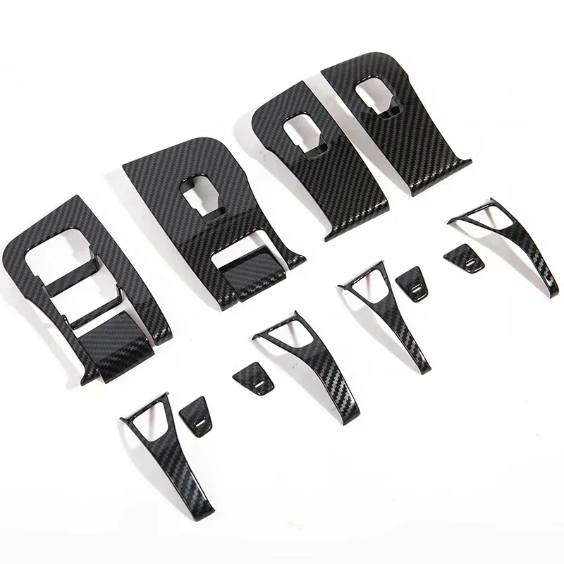 Copertura dei pulsanti dell\'interruttore del sollevatore della finestra per Tesla Model Y/3/3+ Adesivi per pulsanti del telaio Trim Highland