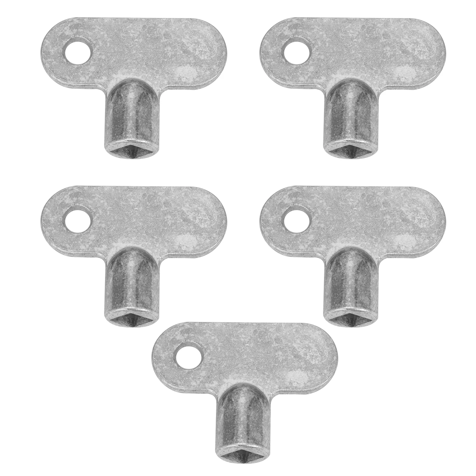 5Pcs Bleeding Key for Radiator Wrench Zinc Alloy Faucet Tool Square Socket Plumbing Key Air Vent Release Handle