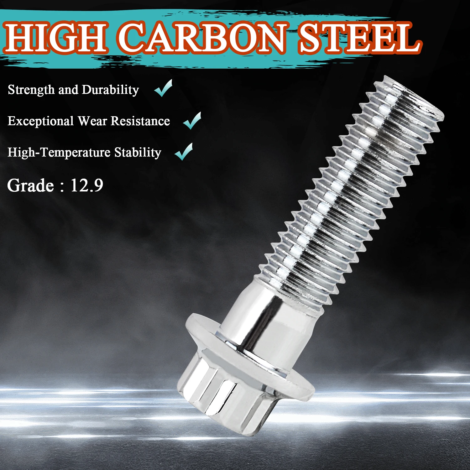 Motorcycle Front Brake Caliper Bolts Kit M10 x1.5 Metric Bolts For Harley Touring Sportster Softail Dyna Road King Street Glide - Image 2