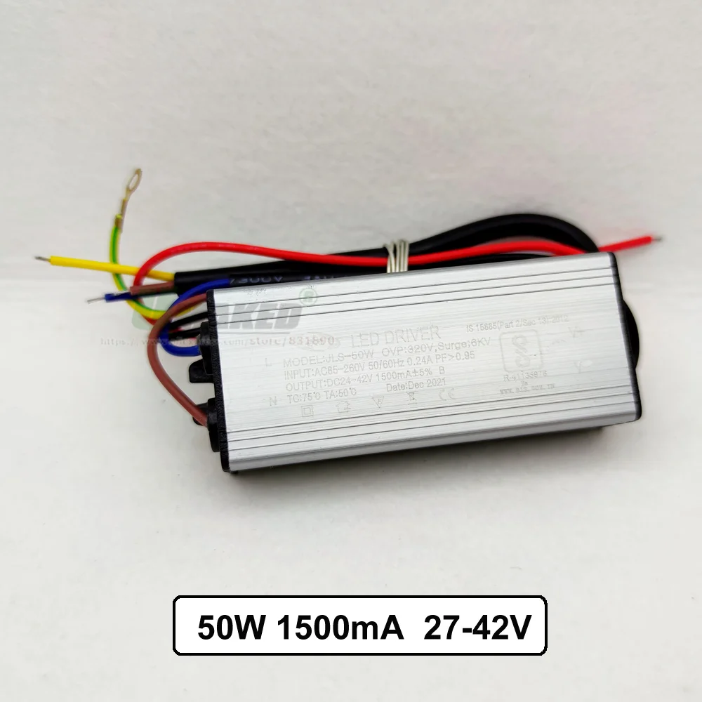 LED Driver 10W 20W 30W 50W 60W 70W 80W 100W AC85-265V Waterproof Power Supply Lighting Transformers For Out Door  Floodlight DIY