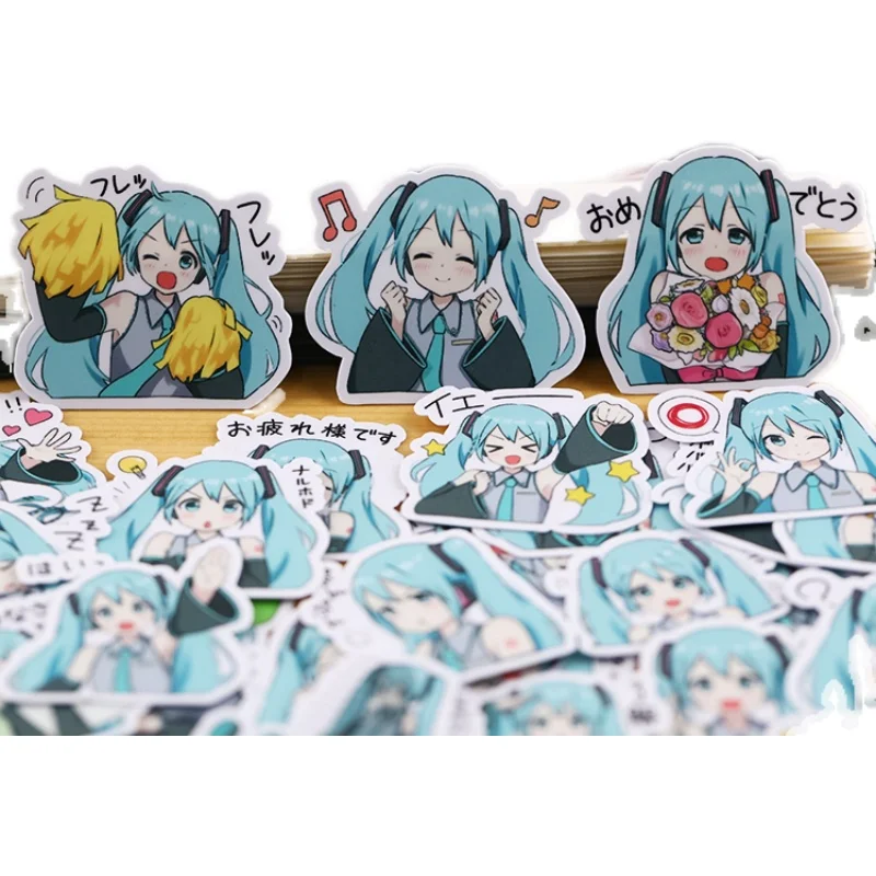 40PCS Cartoon anime girl Stickers Crafts And Scrapbooking stickers book Student label Decorative sticker DIY Stationery