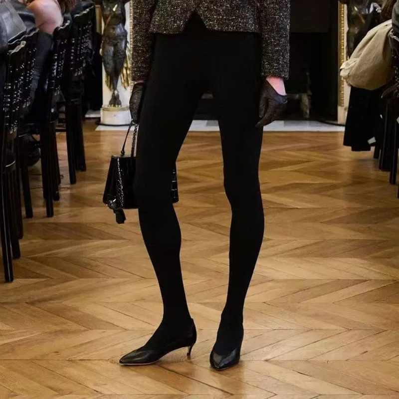 Women's Leggings, Fashionable, Slimming, Versatile, Stretchy Pants, High-Quality Black Tights, 2026, New Arrival, Y2K