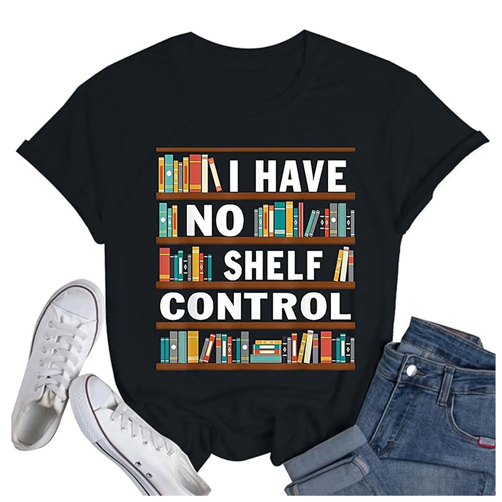 Just Chapter T Shirt Women Cute Book Lover Tee Tops Reading Shirt Tops Teacher Short Sleeve Tees I Have No Shelf Control T Shirt