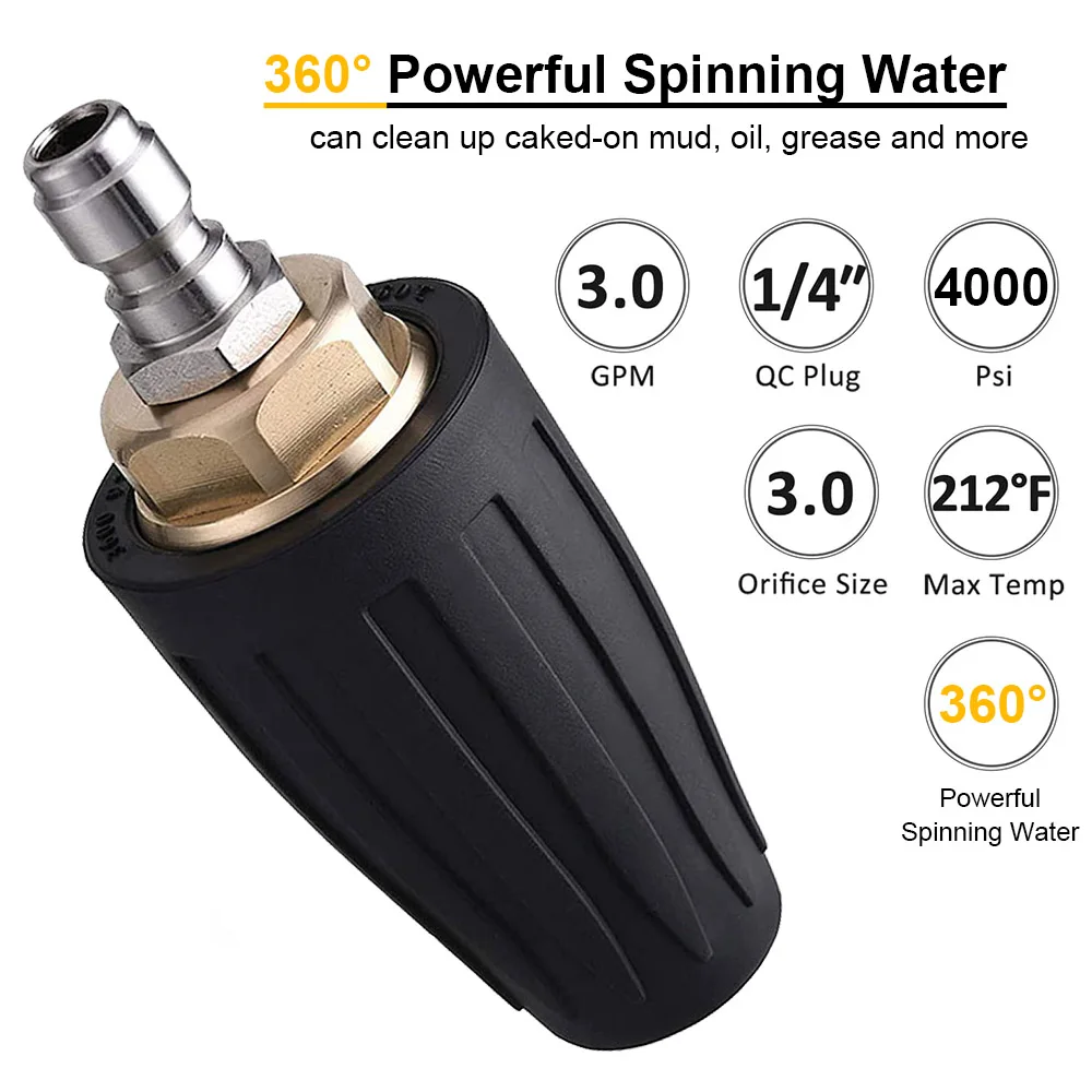 Adaptateur de odornettoyeur haute pression pour Karcher, série K à 1/4 pouces, raccord allergique rapide avec embouts de buse de pulvérisation Power