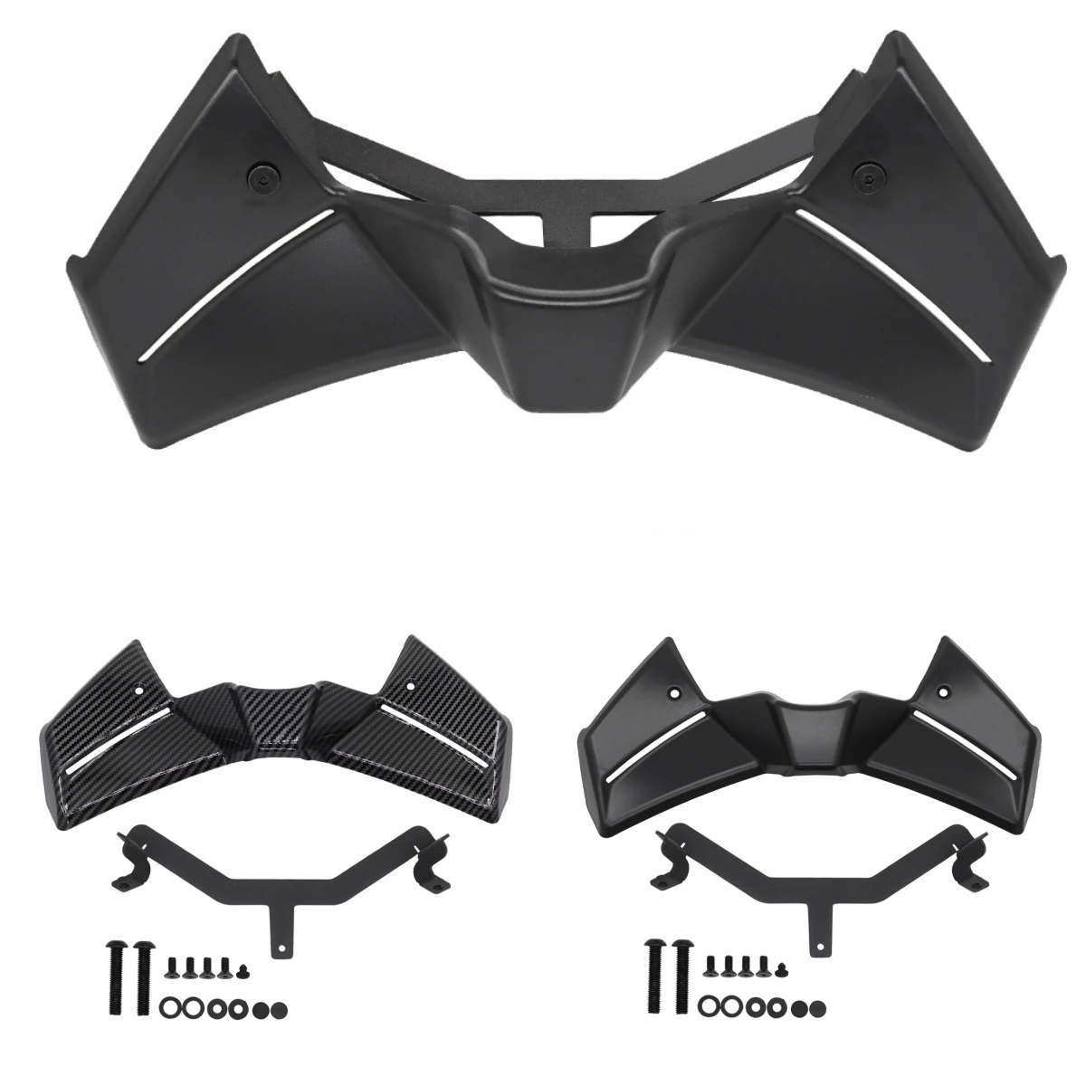 

Комплект переднего спойлера мотоцикла, прижимная сила, голые передние спойлеры для Yamaha MT-09 MT09 2024 2025, аэродинамическое крыло Winglet