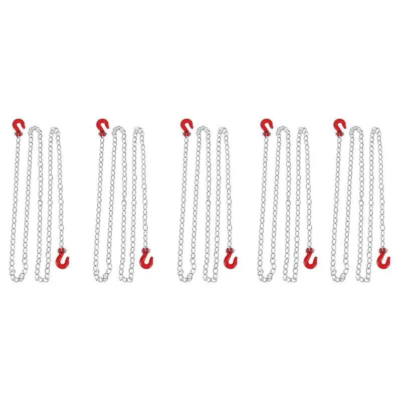 Best-5X 1:10 RC Crawler Accessories Tow Chain With Trailer Hook For Axial SCX10 90046 TAMIYA CC01 RC4WD D90 D110 TF2