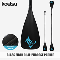 KOETSU SUP FIBERGLASS TWO WAY  PADDLE -3 ADJUSTABLE FIBERGLASS PADDLES WITH NYLON BLADES, SUITABLE FOR WATER SPORTS