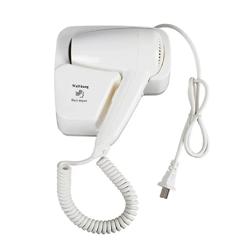 2026 New Upgrade 1400 Watt Wall-Mount Hair Dryer Dry Skin Hanging Hair Dryer Blower With 2-Speed, White For Hotel Bathroom