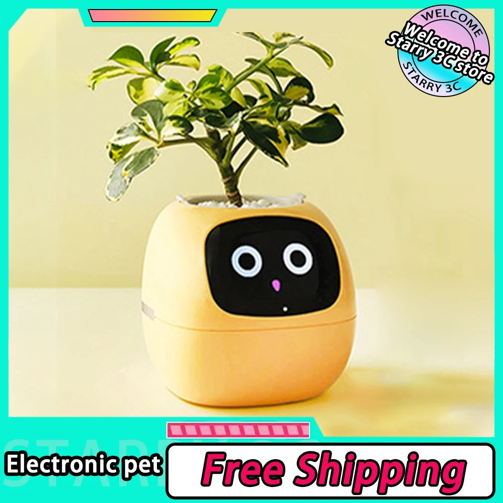 

IVY Intelligent Flowerpot Plant Maintenance Customized Smart Robot Rich Expression Perceptual System Interaction Companion Gifts