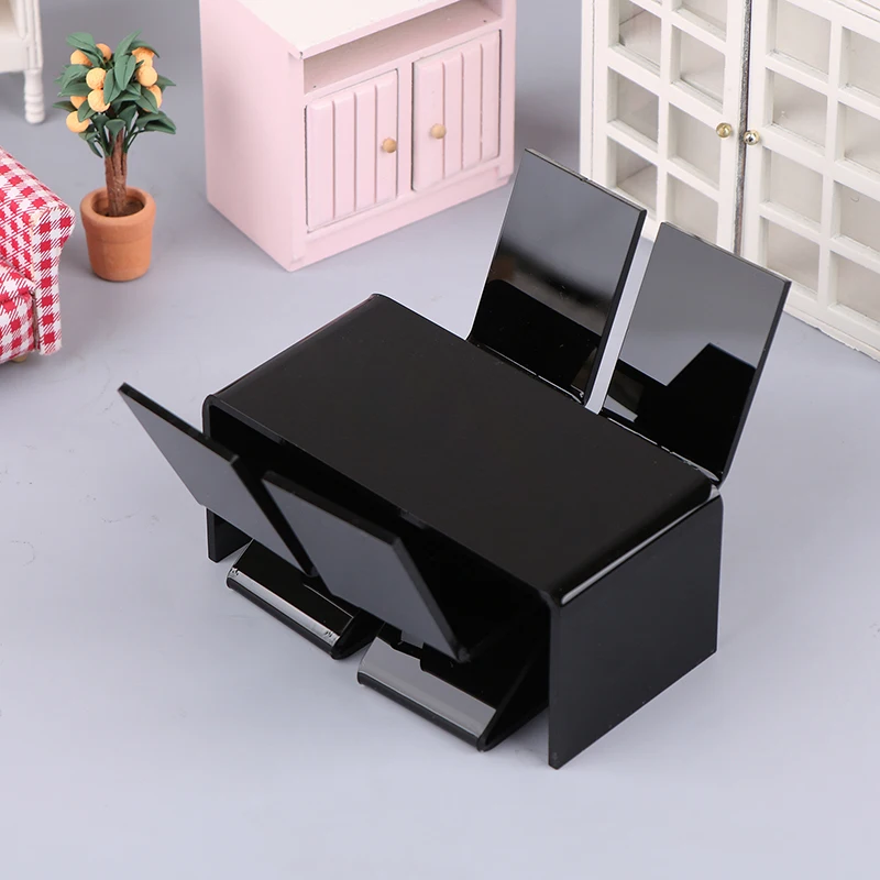 

1/12 Dollhouse Dining Table Chair Set Dollhouse Mini Living Room Office Furniture Decoration Dolls House Accessories
