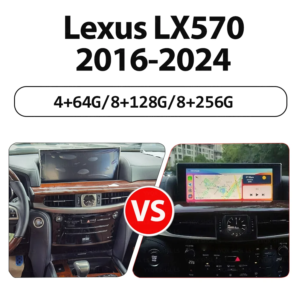 

12.3" For Lexus LX570 2016-2024 Car Radio Multimedia Video Player Android Touch Screen GPS Navigation Carplay Stereo Head Unit