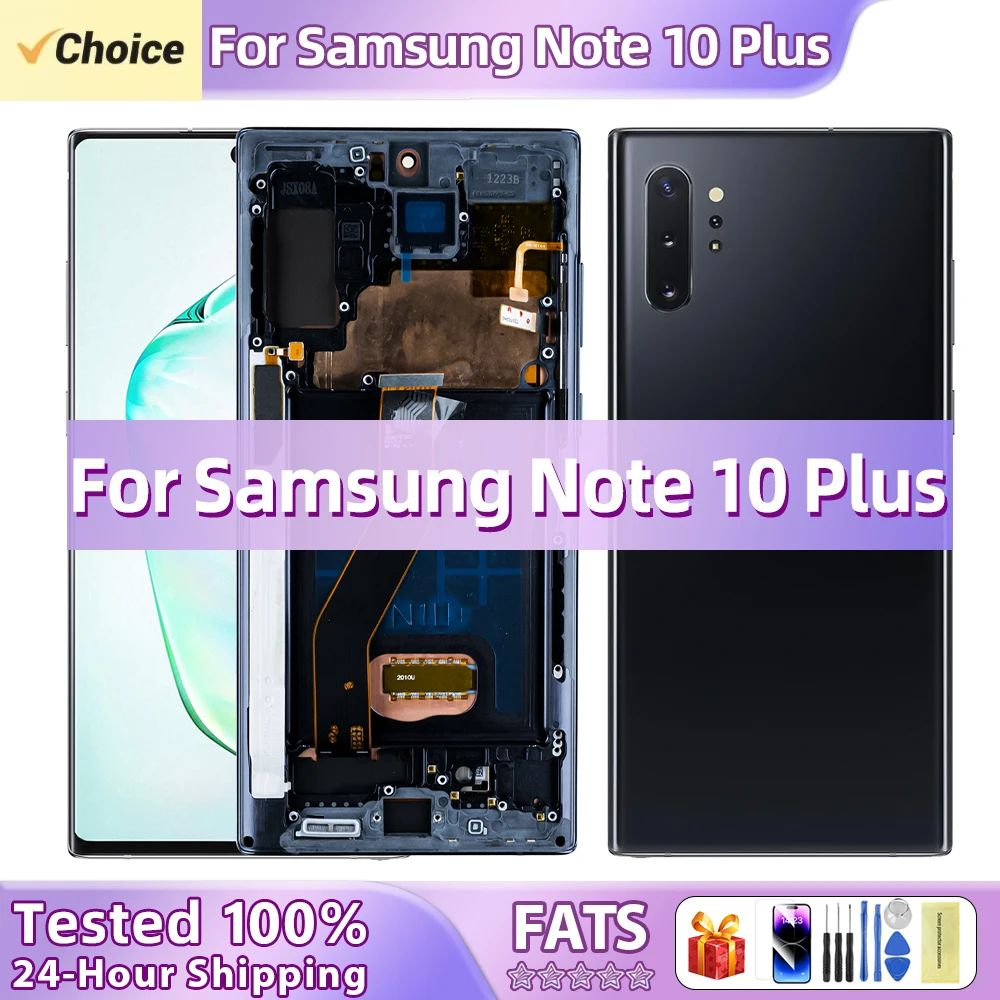 6.8'' AMOLED For Samsung Note 10 Plus LCD Display Digital Touch Screen For Samsung Note 10+ SM-N975F SM-N9750 Screen