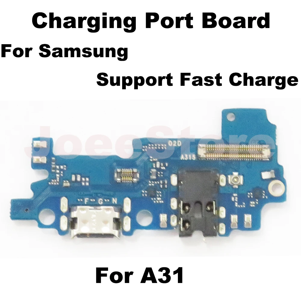 Charging Port Board For Samsung A51 A50 A31 A11 A01 A10 A02S A03 A30 A22 Microphone Module USB Fast Charge Connector Flex Cable