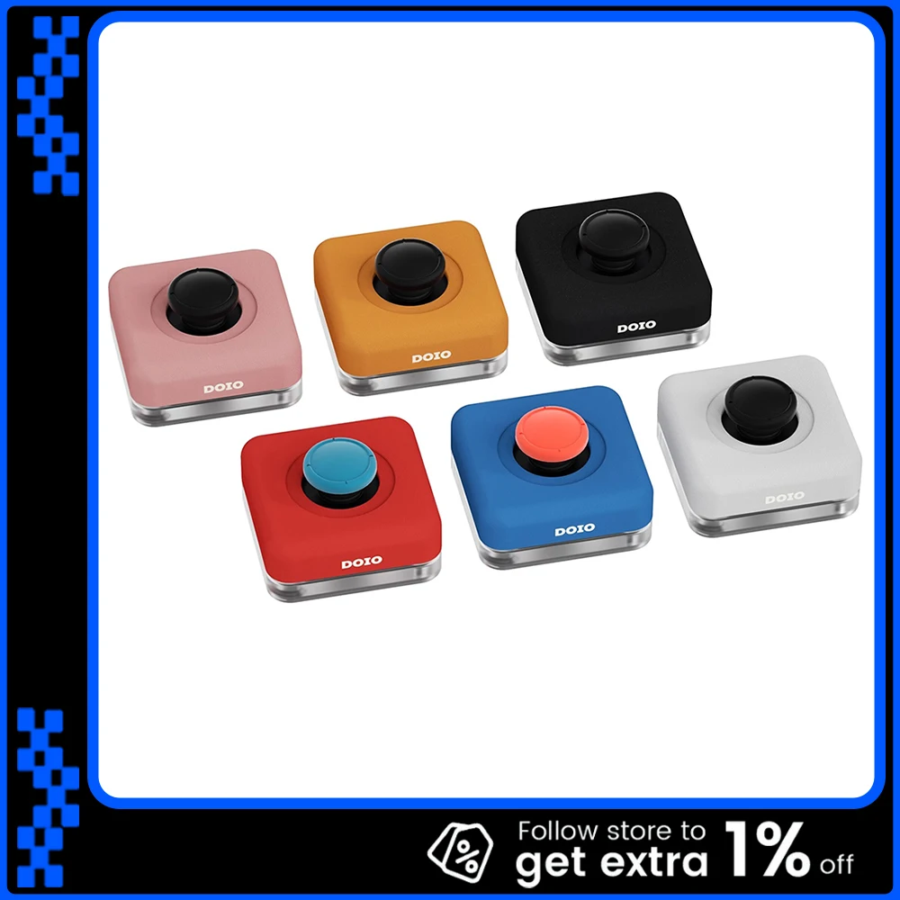 

DOIO KB01-07 Mini Keyboard Desktop Computer Rocker Power Button Aluminum Alloy External Desktop Power Switch Gifts