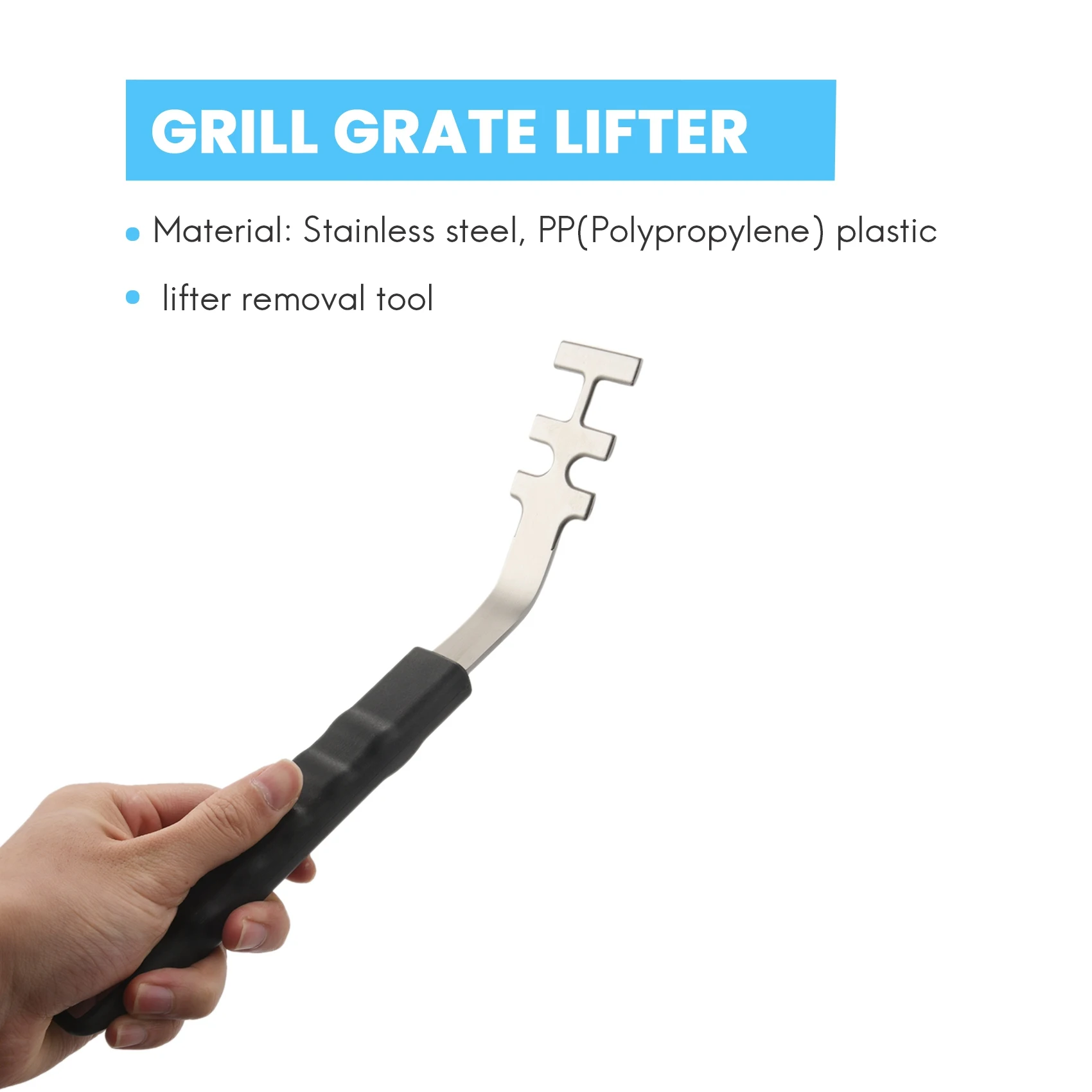 2Pcs Heat-Resistant Grill Grate Lifter Anti-Scald Cooking Grate Lifter Tool BBQ Grill Tools Accessories for Camping HOT