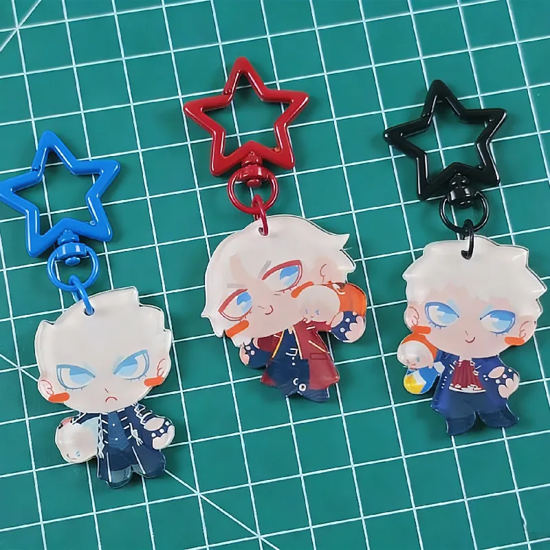 Llavero de acrílico Devil May Cry DMC Dante Vergil Nero Lady Trish – Colgante de anime de doble cara de alta calidad, regalo para bolso/teléfono
