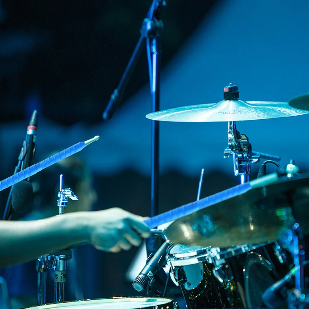 

5 Rolls Drum Stick Tape Anti-Slip Wraps Non-Slip Sweat-Absorbent Drumstick Grips Shockproof Tape for Drum Percussion Supplies