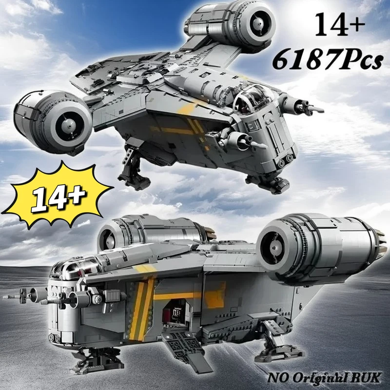 2025 NEUE Die Razor Crest Blöcke Modell Kompatibel Raumschiff Ziegel Spielzeug 6187 stücke Für