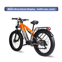 RANDRIDE YX80 Electric Bike, 1500W Brushless Motor, 48V 20Ah Battery, 26x4.0'' CST Fat Tire Ebike, 50km/h Speed,Hydraulic Brake