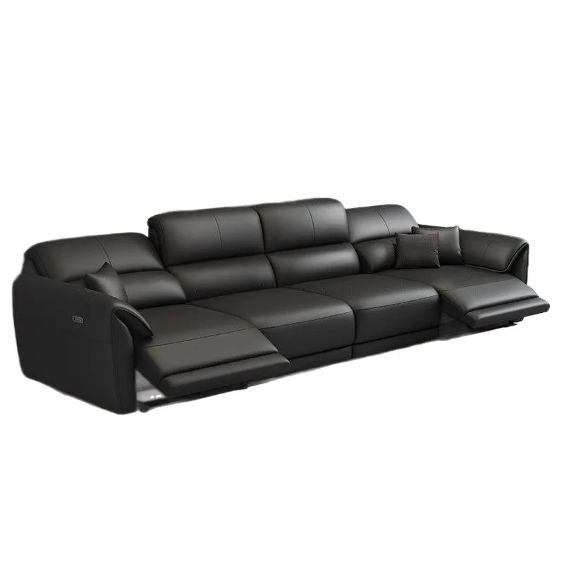 Electric function leather sofa, smart space first class zero wall first layer cowhide sofa